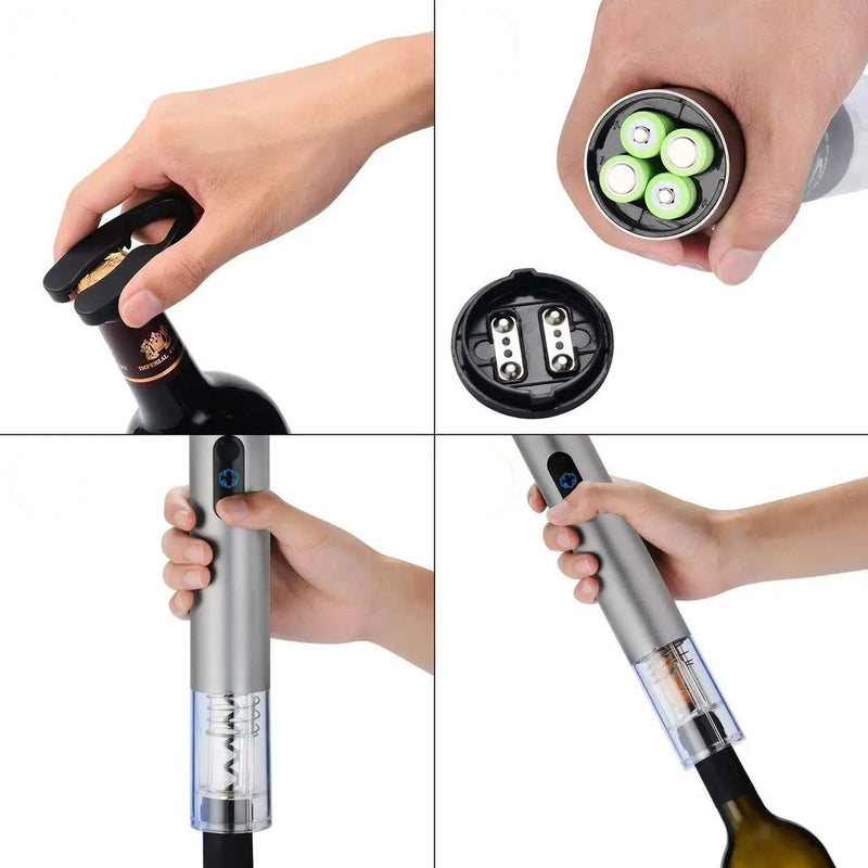 Abridor Elétrico De Vinho Garrafa - Saca Rolha Automático
