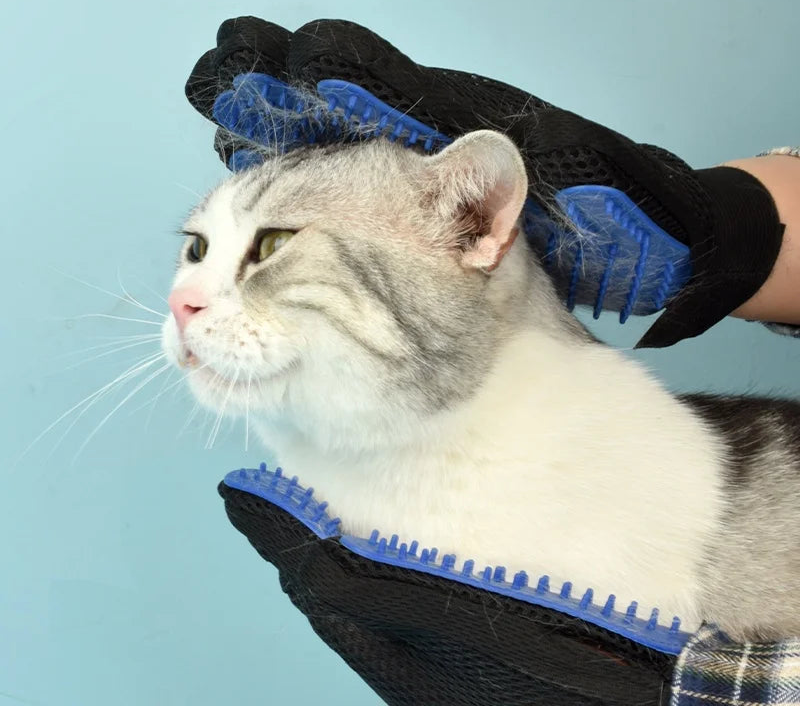 Luvas de Silicone Escova de cabelo de gatos e pente