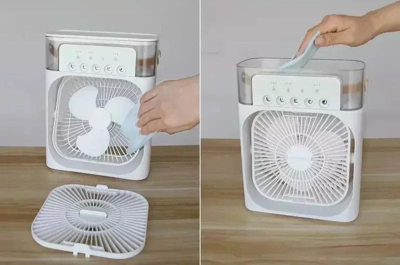 Ar condicionado doméstico pequeno refrigerador de ar led portátil
