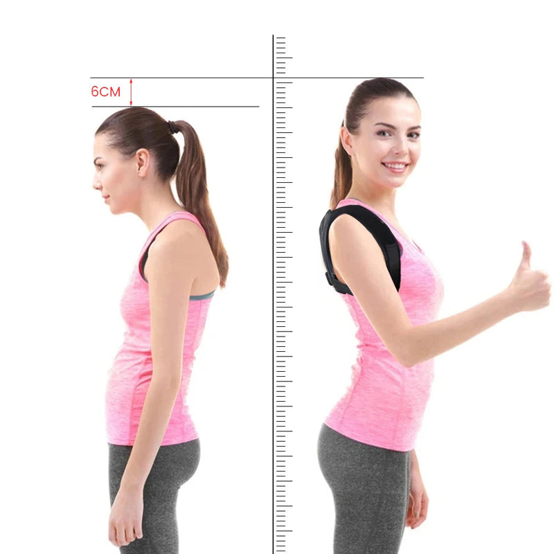 Corretor Postural Unissex Alinhamento Ombro Coluna Ajustável