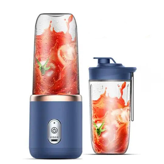Liquidificadores elétricos portáteis, mini garrafa, casa, usb, 6 lâminas espremedor