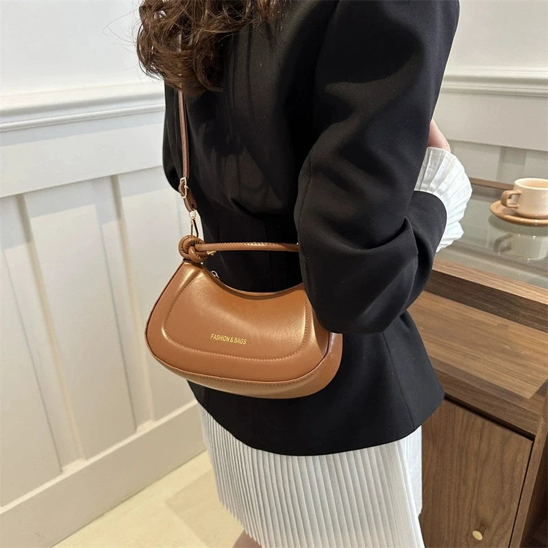 Bolsa de ombro de couro
