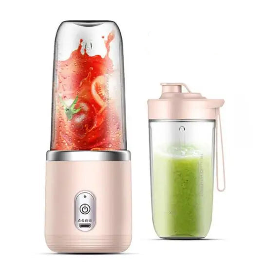 Liquidificadores elétricos portáteis, mini garrafa, casa, usb, 6 lâminas espremedor