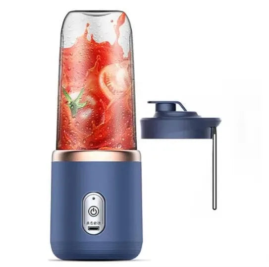 Liquidificadores elétricos portáteis, mini garrafa, casa, usb, 6 lâminas espremedor