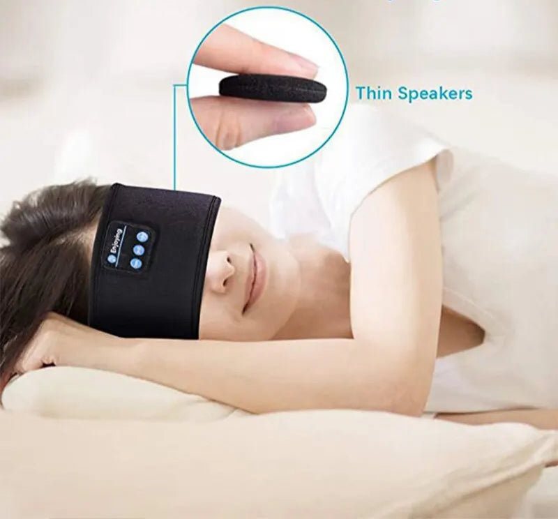 Fones De Ouvido Elásticos Sem Fio Bluetooth, Esportes, Dormir ,Headband