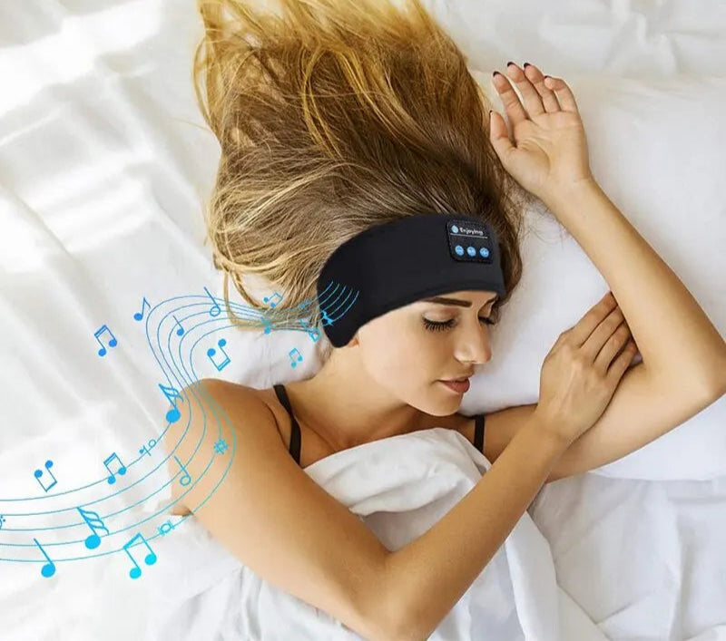 Fones De Ouvido Elásticos Sem Fio Bluetooth, Esportes, Dormir ,Headband